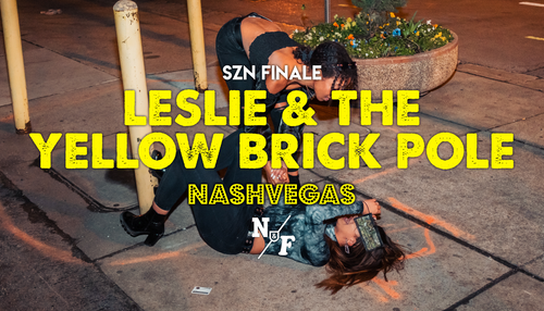 Leslie & the yellow brick pole