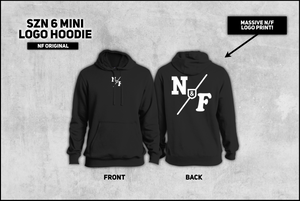 SZN 6 mini logo hoodie black